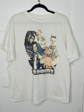 vintage style 1996 No Doubt Anaheim, CA band graphic t-shirt Size XL